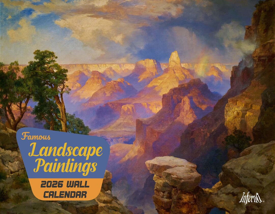 2026 Famous Landscape Paintings Wall Calendar National Park Calendar Il Mufh 