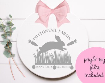 Cottontail Farms png and svg files for door hangers, sublimation and more.