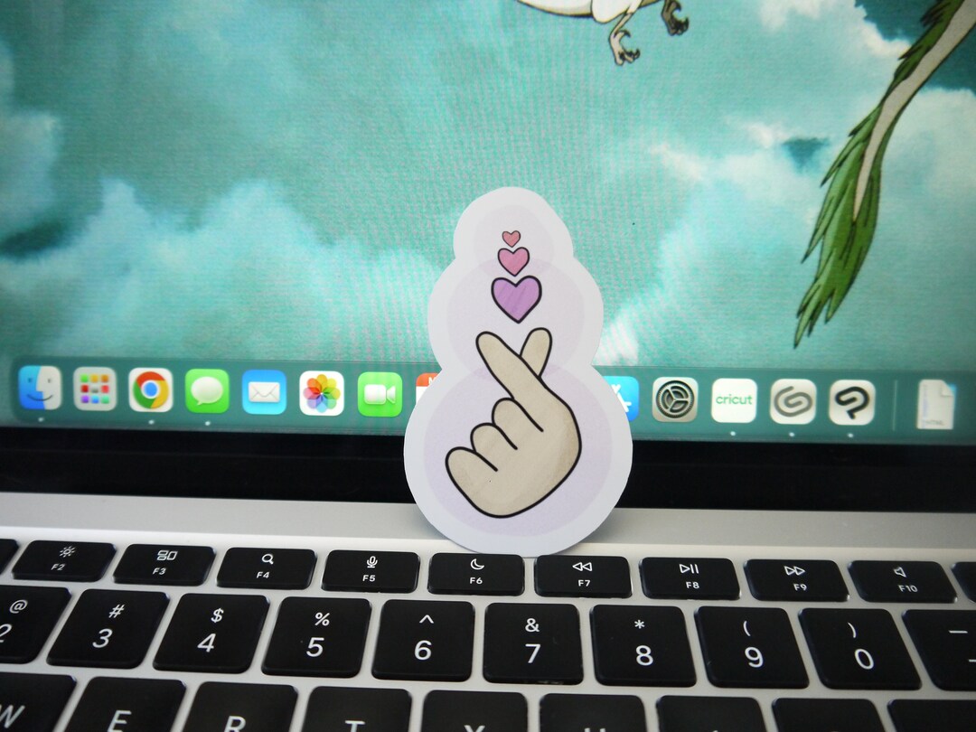 Korean Heart Sticker Kpop Kdrama Korean Heart Heart Etsy