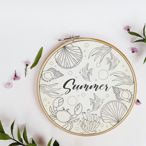 Ocean-inspired: Summer Ocean Design (PDF Pattern)