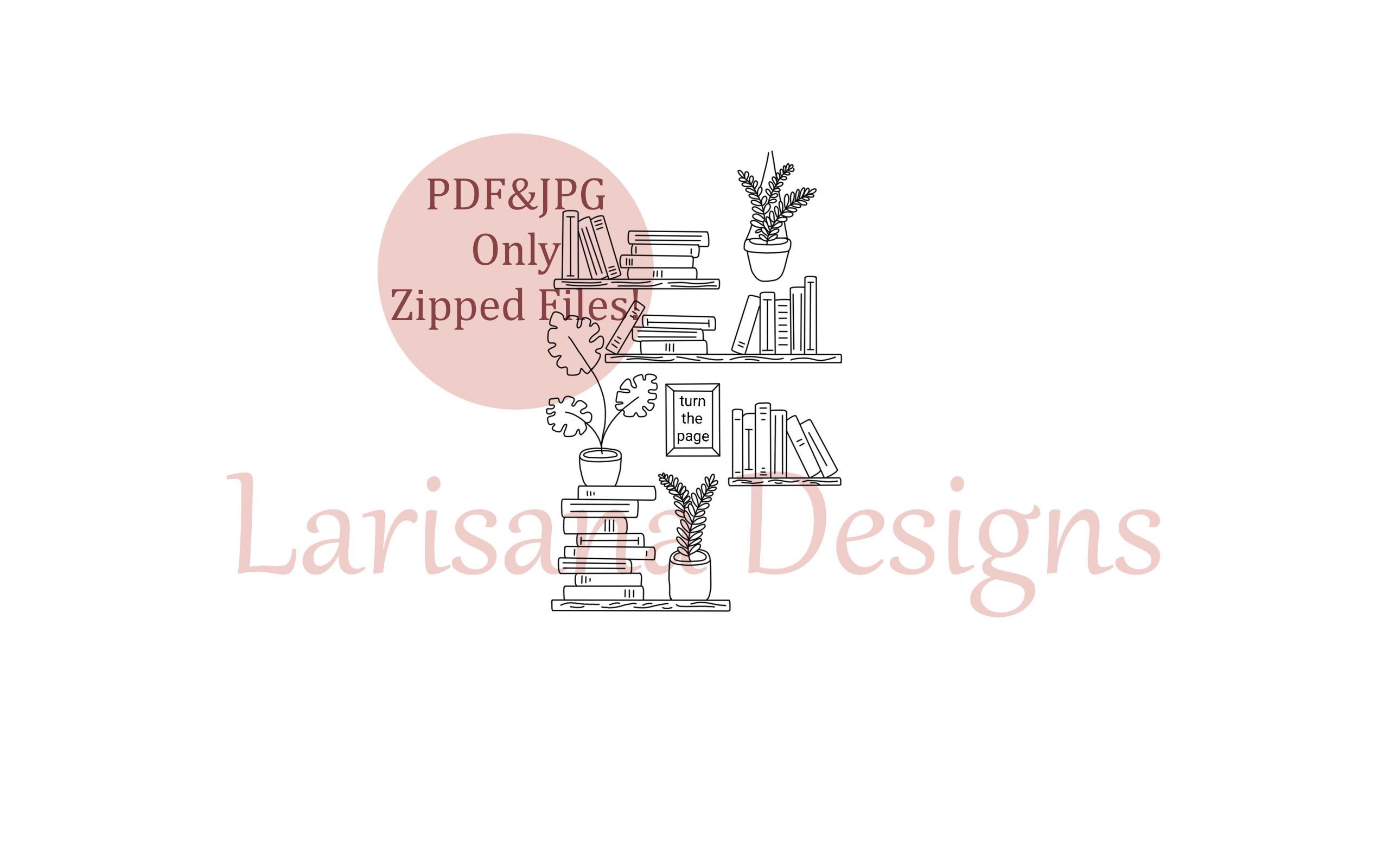 Floral Bookshelf Hand Embroidery Pattern: Book Lover Gift (PDF Pattern ...