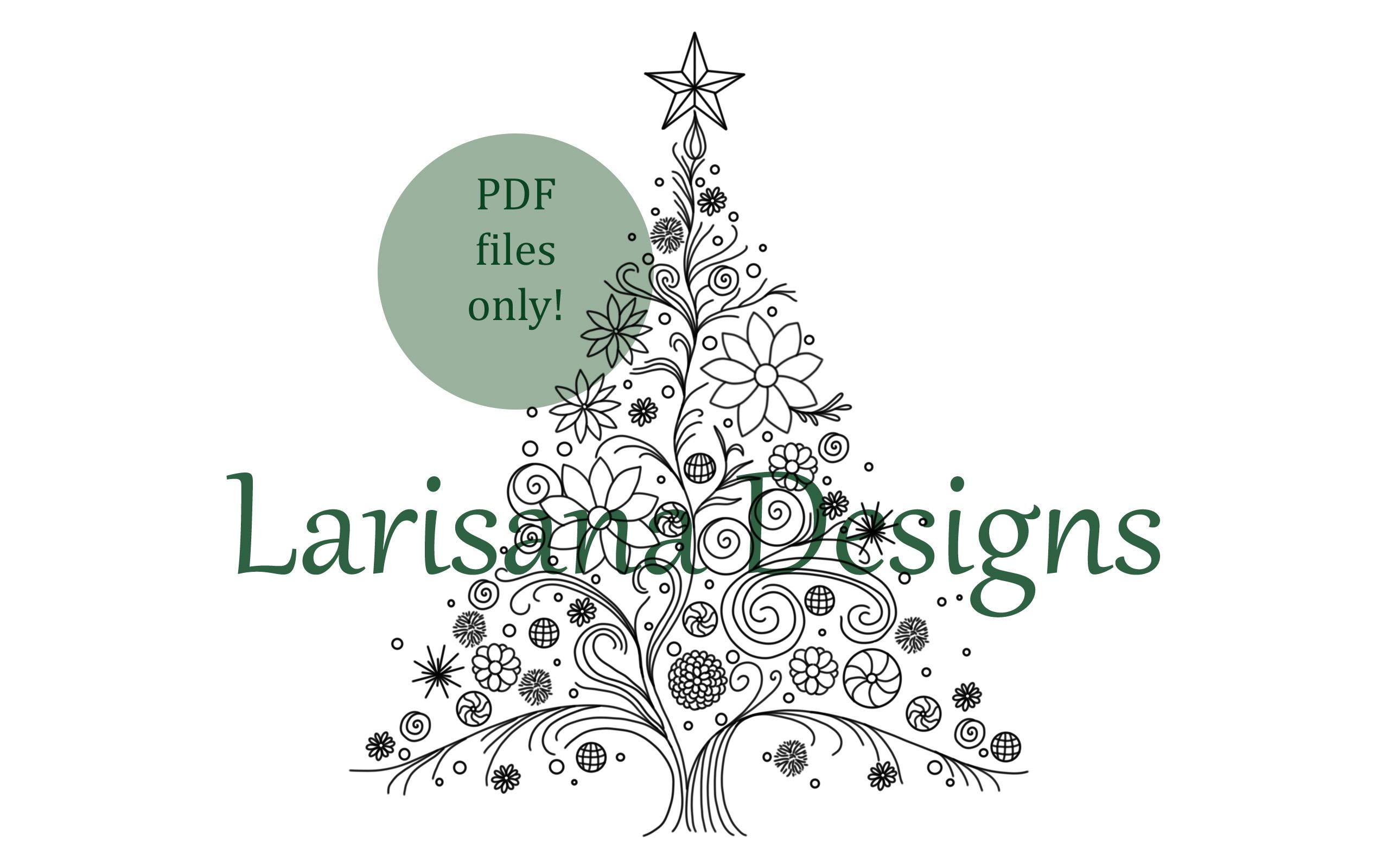 Christmas Tree Hand Embroidery Pattern: Beginner DIY (PDF) - Etsy