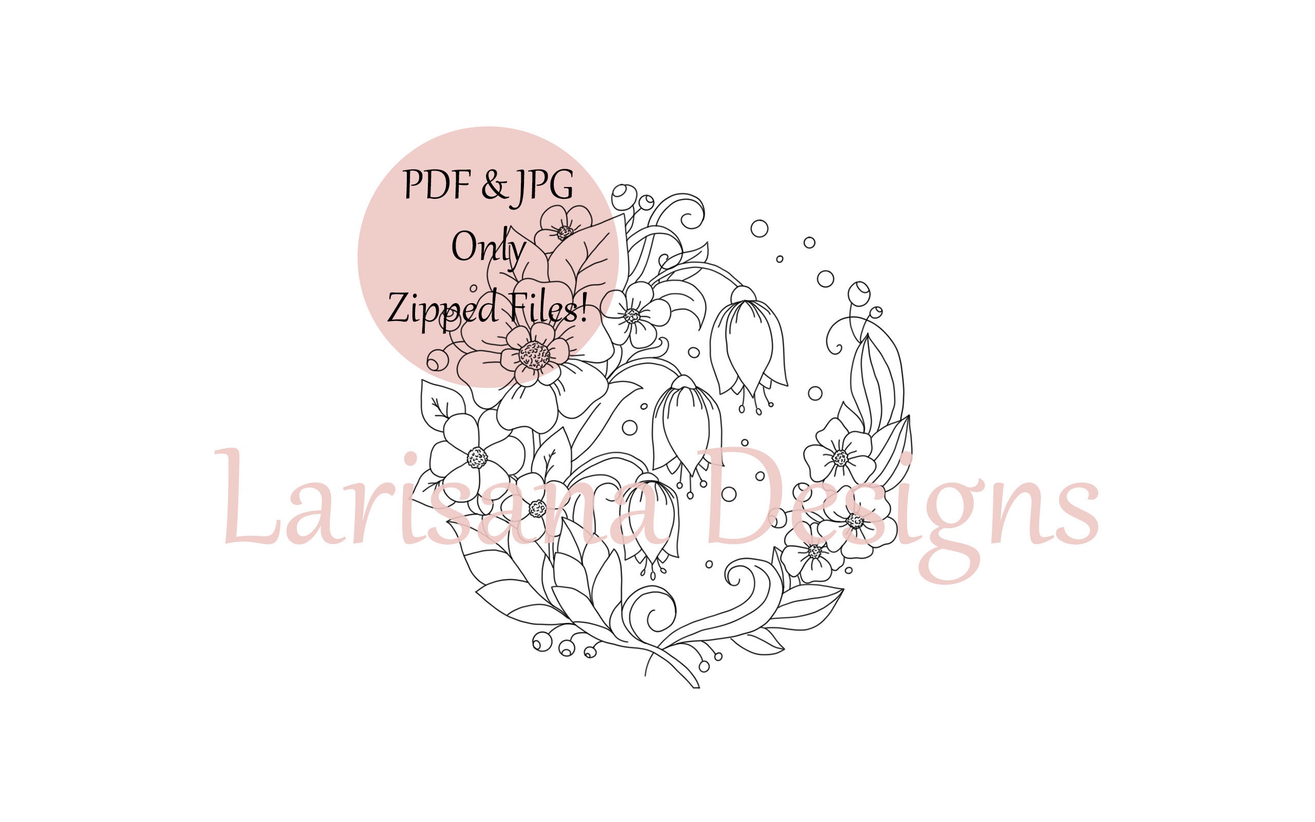 Floral Wreath Hand Embroidery Pattern: Spring Flowers (PDF & JPG) - Etsy