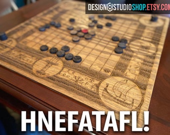 FREE SHIP (US)! Custom Made Lavish Hnefatafl "Viking Chess" Gameboard Wooden Custom Game Board Handmade, popular game, family fun, heirloom!