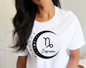 Capricorn T Shirt, Capricorn Zodiac,Astrology, Zodiac Gifts, Zodiac Capricorn, Gifts for Capricorn, Birthday, Capricorn Girl, Capricorn Sign