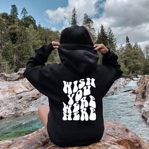 Wish You Were Here Hoodie Trendy Hoodies Aesthetic Clothes Oversized Hoodie  - Lefrock Online Store