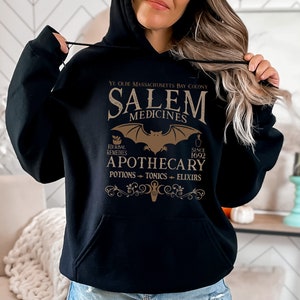 Salem Apothecary Halloween Hoodie, Vintage Style Halloween Shirt, Salem Witches Shirt, Salem Sweatshirt, Salem 1692 Hoodie , Salem Witch Tee