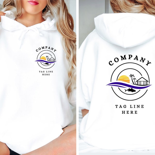 Personalized Company Logo Matching Hoodie, Custom Text Sweatshirt,Personalized Custom Sweatshirt,Custom Back And Front Sweatshirt,Custom Tee