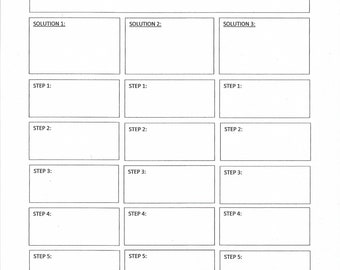 Erstellen von Lösungen für ein Problem, herunterladbar, druckbar, sofortiger Download, Erfolg, organisieren, fokussieren, entdecken und erstellen