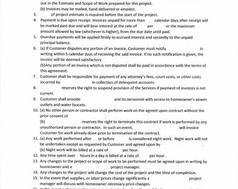 Bauvertrag, Generalunternehmer, Subunternehmer, PDF, ausfüllbar, druckbar, herunterladbar, anpassbar le
