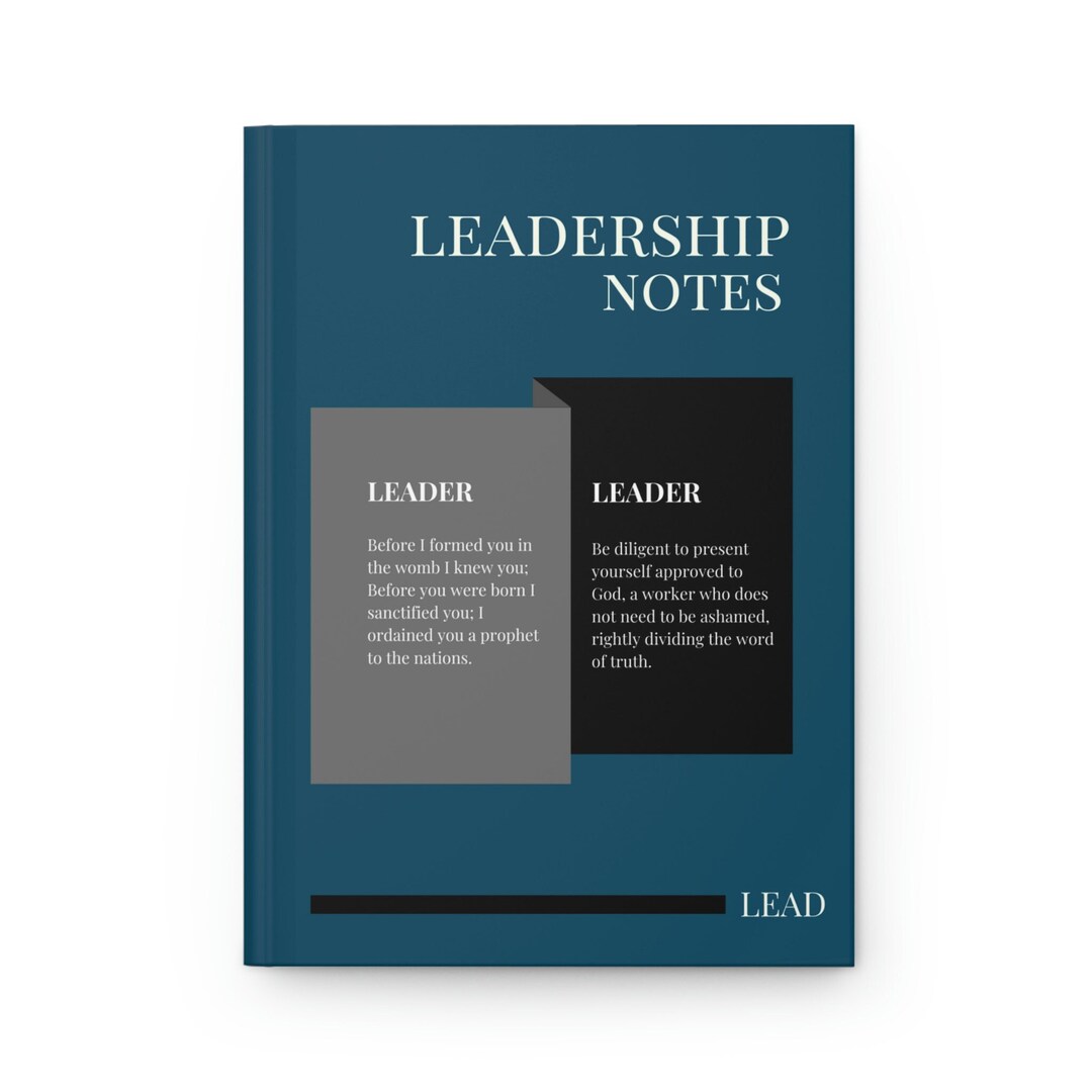 Leadership Notebook Journal for Men / Conference Notes / Gifts for Him