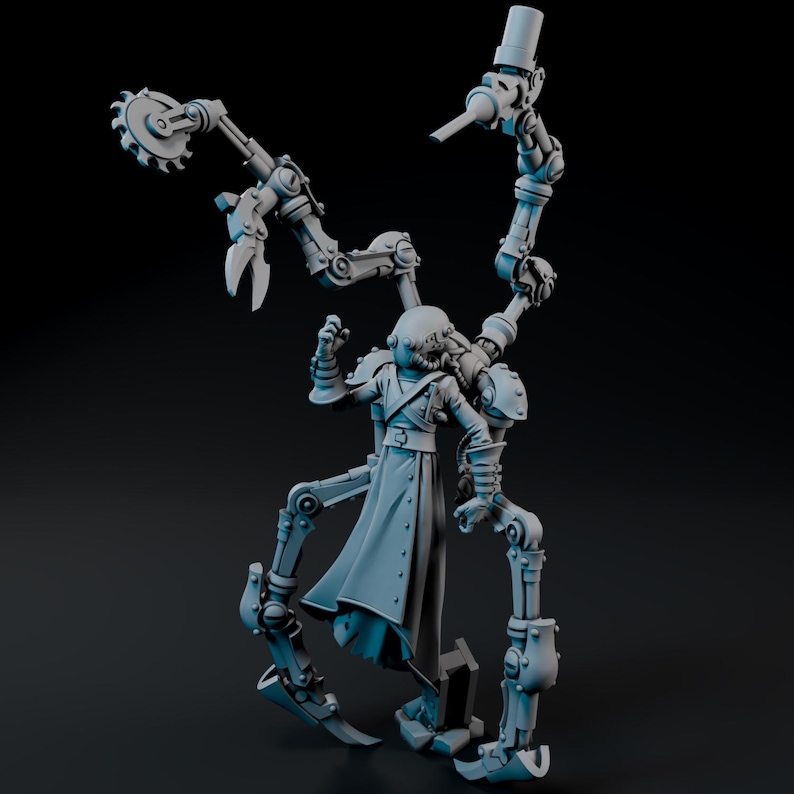 Warmachine Cephalyx Silexus Xiphus (dr. Stigius) – 3D Printed Resin ...