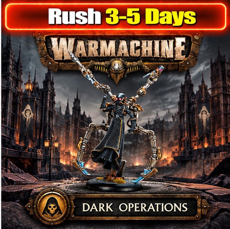 Warmachine Cephalyx Silexus Xiphus (dr. Stigius) – 3D Printed Resin ...