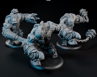 Steam Forged Games Warmachine Cephalyx Monstrosities Set of 3 3D Printed Free Shipping