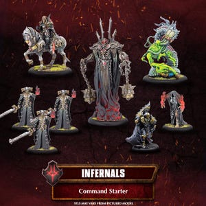 Warmachine Infernals Command Cadre Set 3D-utskrivet Fri frakt