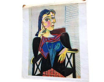 Pablo's Muse! Picasso Dora Maar Print 1946 Braun et Cie #01601 Free Shipping!