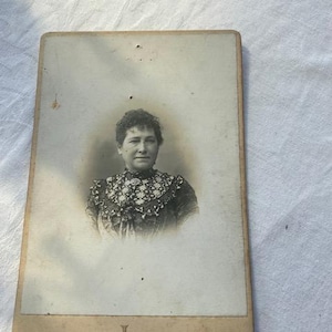 French vintage Cabinet Card - great for junk and travel journals, mixed media