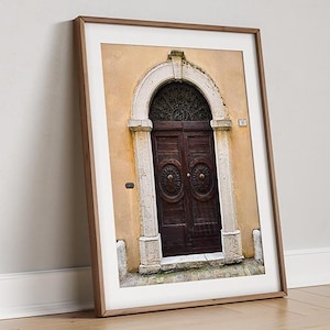 Urbino Italy Door Print – Ornate Vintage Wood Door – Le Marche Architecture Photo – Italian Wall Art – Rustic European Decor