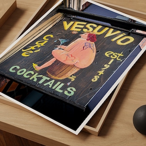 Vintage Vesuvio Bar and Cafe Photo Print, San Francisco North Beach Decor, Bohemian Nostalgia, Beatnik Icon, Home Decor,Travel Photograph