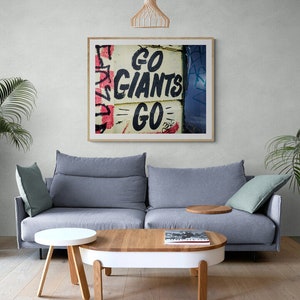 Captivating San Francisco Giants Baseball Mural Artwork, Perfect Wall Decor for True Fans of the Team, Giants Baseball Signage, MLB Wall Art