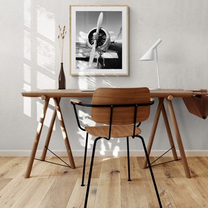 Aircraft Propeller Wall Art Airplane Print Aviation Art Wall Decor Vintage Propeller Room Decor Military Aircraft Propeller