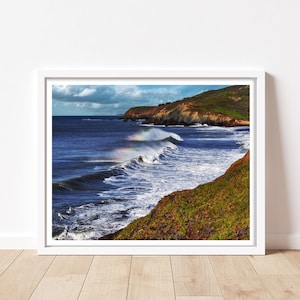 Captivating Rodeo Beach Marin County, California , San Francisco Bay Coastal Wall Art, Rodeo Beach Artwork, Rolling Wave Photograph