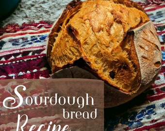 Easy to Follow Sourdough Bread Recipe - Winget Farms Famous Artisanal Sourdough Bread - Makes 2 Loaves -  Unleash Your Baking Masterpiece