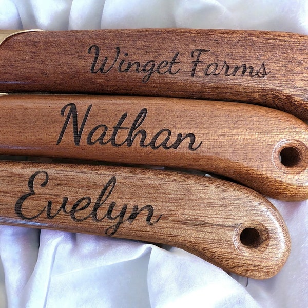 Personalized Bread Lame - Traditional Custom Name Engraved Bread Crafting Tool for Artisan scoring sourdough baked goods - Gift