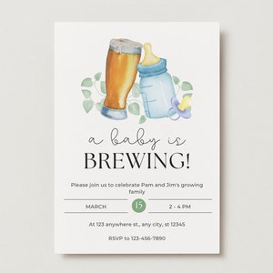 A Baby is Brewing Baby Shower Template