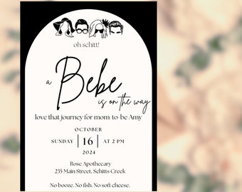 Schitt's Creek Baby Shower Template