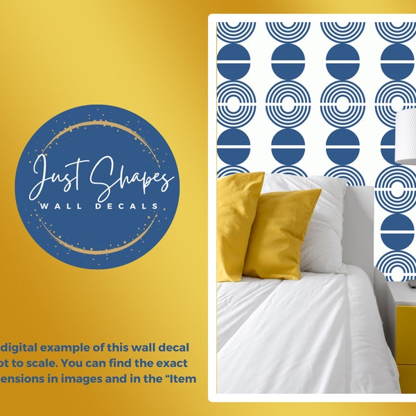 Mid Century Modern Wall Decal Etsy