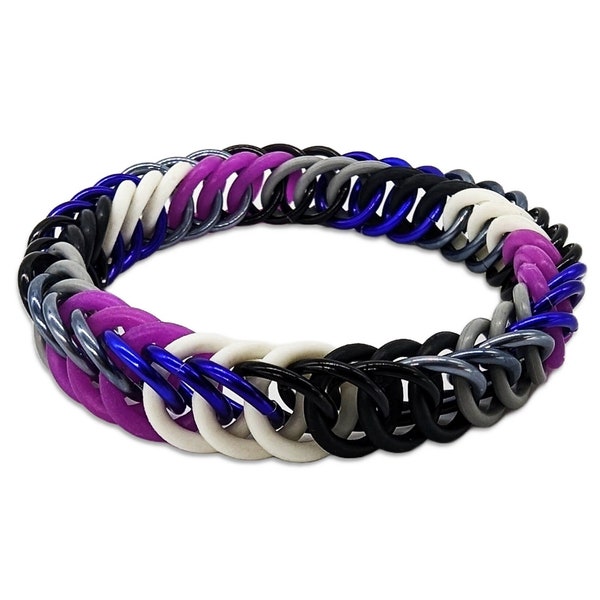 Asexual Pride Bracelet, Asexual Pride Flag, Asexual Bracelet, Ace Pride, Ace Pride Jewelry, BFF Bracelet, Unisex