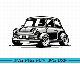 Austin Mini Sketch Svg, Cdr, Eps, Ai, Png, Jpg - Etsy