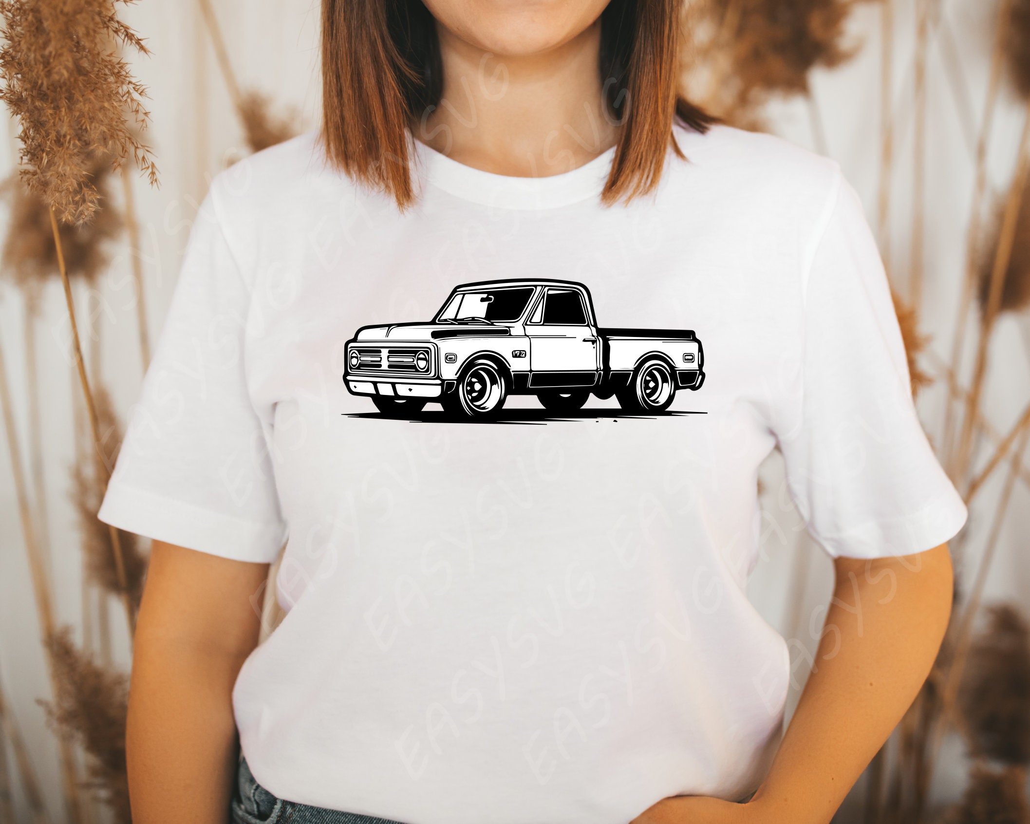 Chevrolet C10 1972 SVG, Cartoon Vector, Art, Silhouette - Etsy