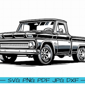 Chevy C10 (1965-1966) SVG, Cartoon Vector, Art, Silhouette - Etsy