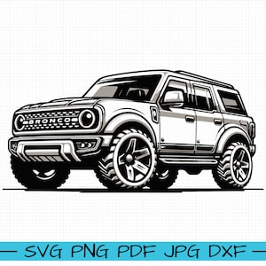 Bronco Sport big bend SVG, Cartoon Vector, Art, Silhouette