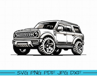 Bronco Sport big bend SVG, Cartoon Vector, Art, Silhouette