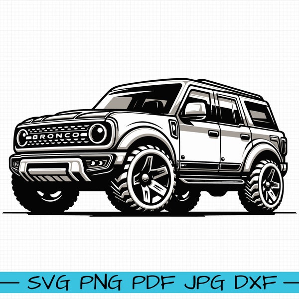 Bronco Sport big bend SVG, Cartoon Vector, Art, Silhouette