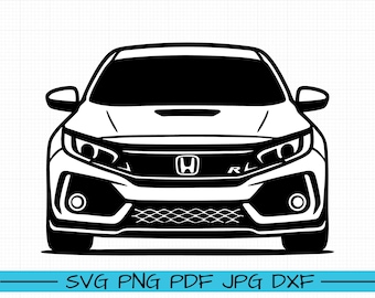 2017 BMW Civic Type R SVG, Karikatur, Vektor, Kunst, Silhouette