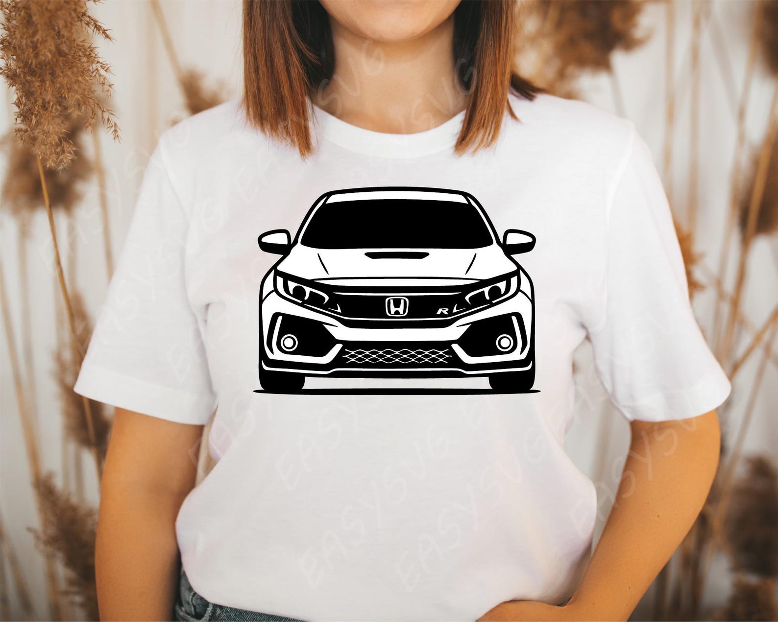 2017 Honda Civic Type R SVG, Cartoon Vector, Art, Silhouette - Etsy