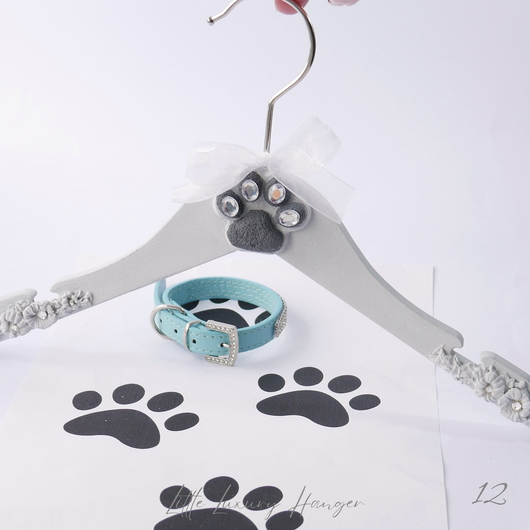 Dog Clothes Hanger Personalised Pet Clothes Hanger in Light Etsy UK