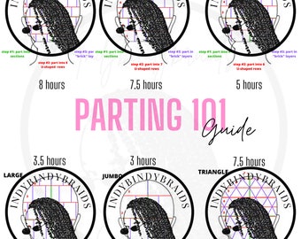 Parting Chart Bundle (ALL sizes)
