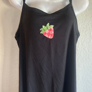 hand sewn strawberry tank top