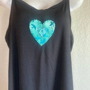 Hand Sewn Heart Tank Top