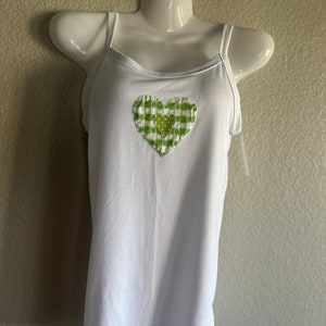 Hand Sewn Heart Tank Top