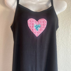 Hand Sewn Heart Tank Top