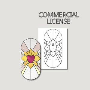 Heart Suncatcher Stained Glass Pattern: Beginner DIY (Digital Download)