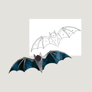 Stained Glass Bat Pattern: DIY Halloween Suncatcher (PDF Pattern)