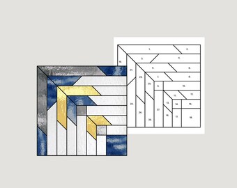 Beginner Stained Glass Pattern: Geometric Abstract Art (Digital Download)