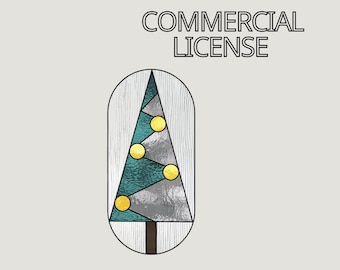 Stained Glass Christmas Tree Pattern (PDF)